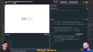 LIVE: iOS Button Hover with Highlights | @keyframers 3.10