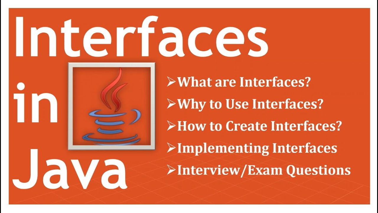 Interfaces in Java | Why and How to use Interfaces | Interview ...