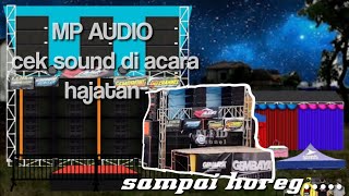 Animasi sound system MP AUDIO cek sound di hajatan