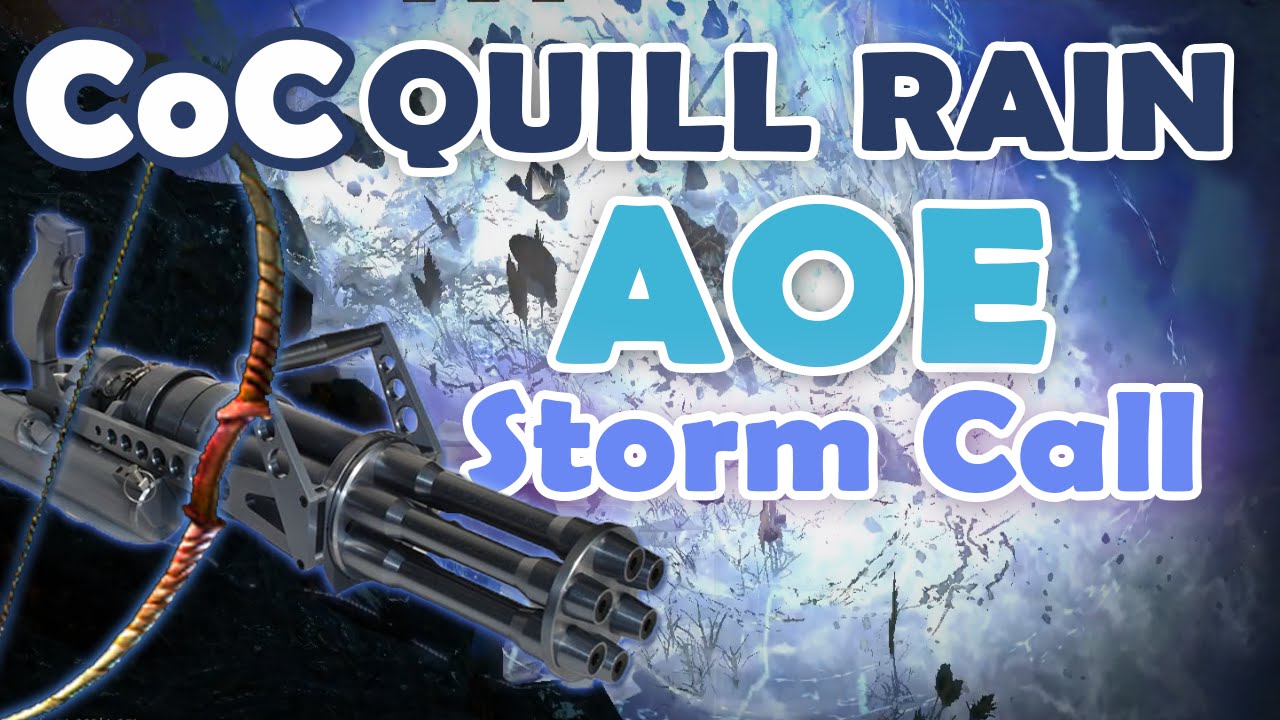 Path of Exile 2.3: CoC Quill Rain with Storm Call and Reduced Duration