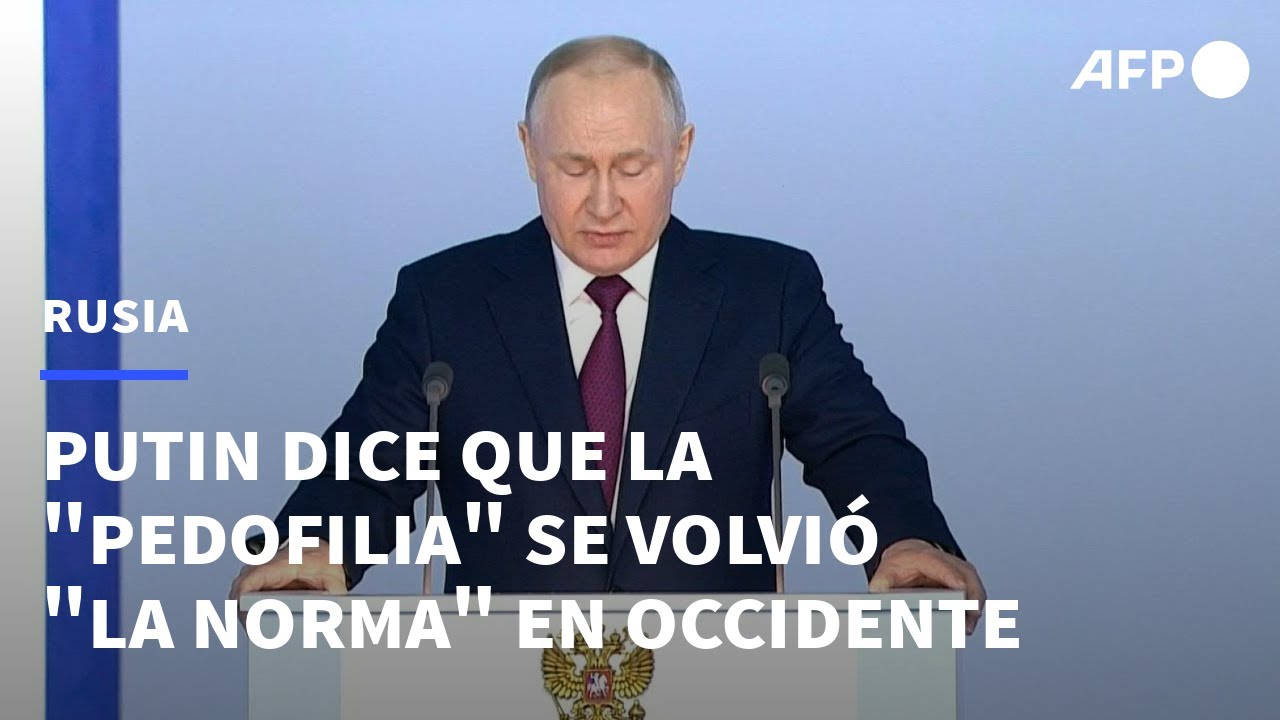 Putin dice que la "pedofilia" se volvió "la norma" en Occidente | AFP