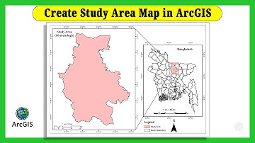 Create Study Area Map in ArcGIS || Map Layout in ArcGIS