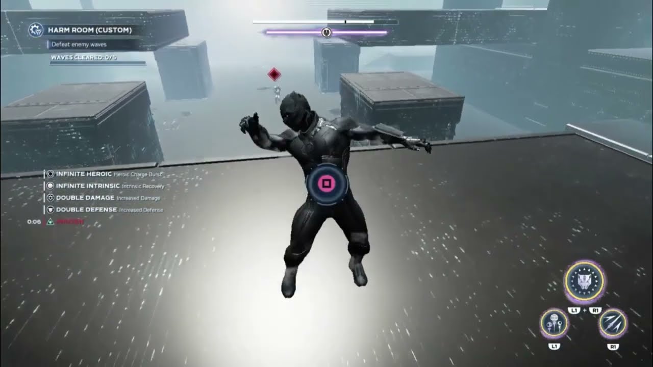Black Panther captured in gravity and ice traps [male ryona]