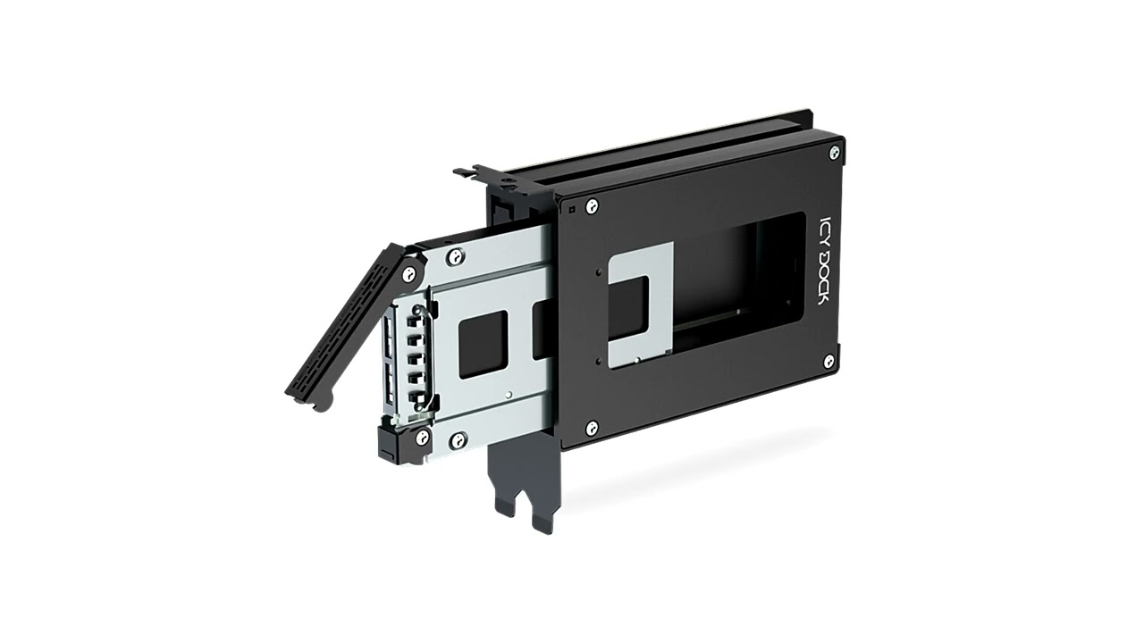 Icy Dock Reveals Concept Product CP152 1, 2 5 inch Dual Slot Mobile Rack Adapter