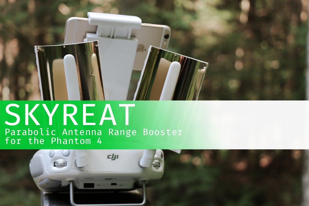 SKYREAT Copper Parabolic Antenna Range Booster for DJI Phantom 4