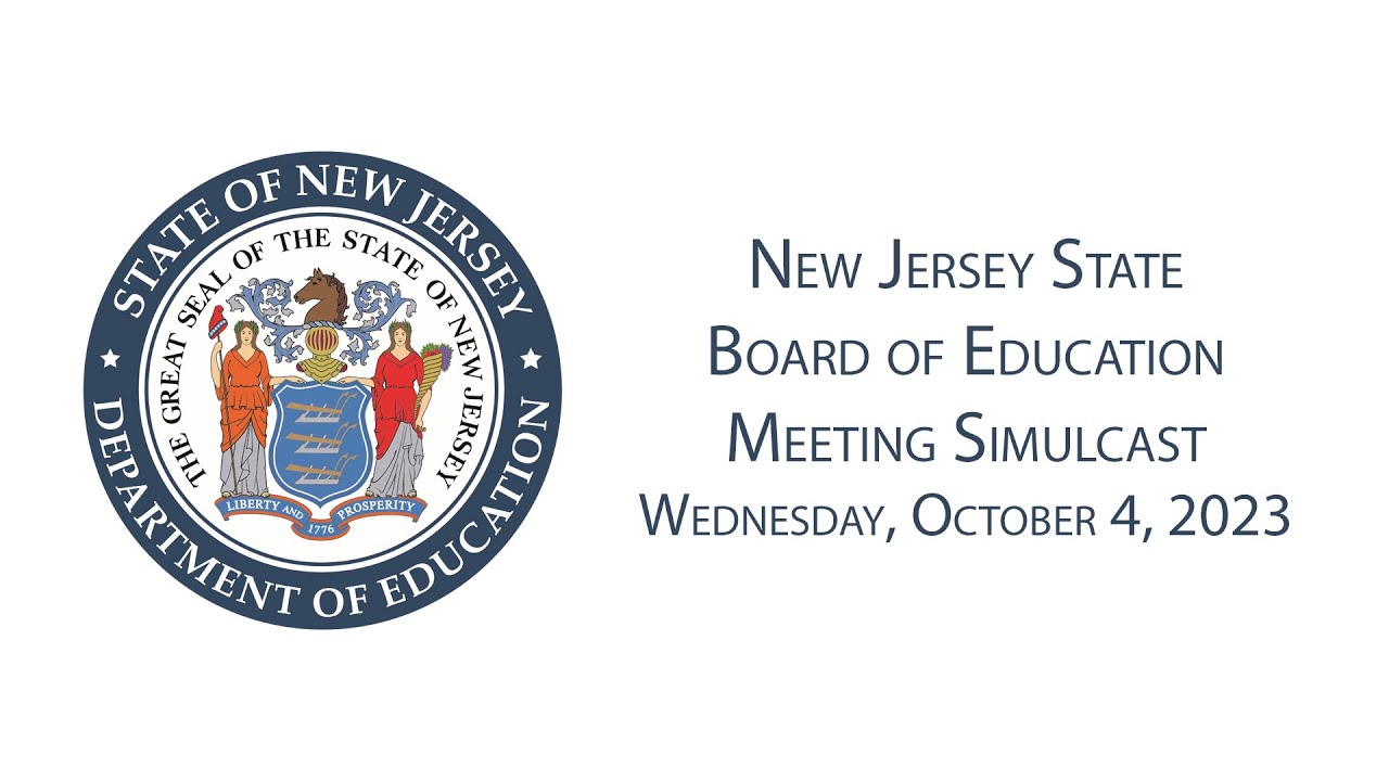 New Jersey State Board of Education Meeting Simulcast - YouTube