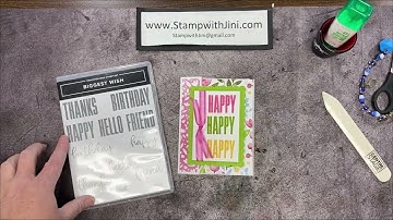 Stamp with Jini BIGGEST WISH FUN FOLD CARD by Jini Merck