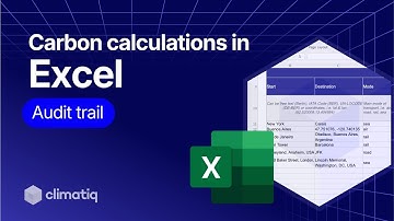 How to audit carbon footprint calculations in Excel: Climatiq Excel add-in V2