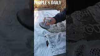 Chinese people keep their memory of history and culture by writing or painting on stones.
