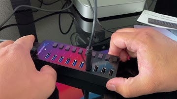 Sabrent 10-Port USB 3.0 Hub speed test!