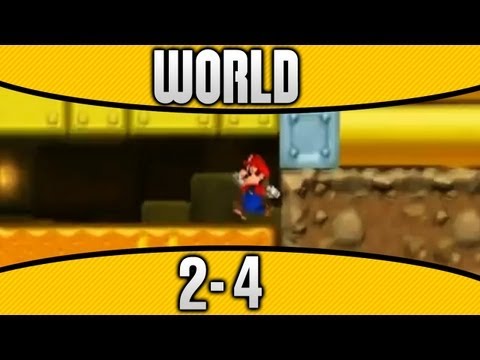 New Super Mario Bros. 2 - World 2-4 100% All Star Coins