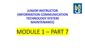 JUNIOR INSTRUCTOR ICT SYSTEM MAINTENANCE