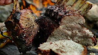 Лучшая свиная корейка на огне. Свинина на кости! | Pork brisket on fire. The secrets of the kitchen! Лучшая свиная корейка на огне. Свинина на кости! | Pork brisket on fire. The secrets of the kitchen!