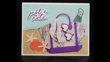 Stampin Up "Notes & Totes" Summer Card