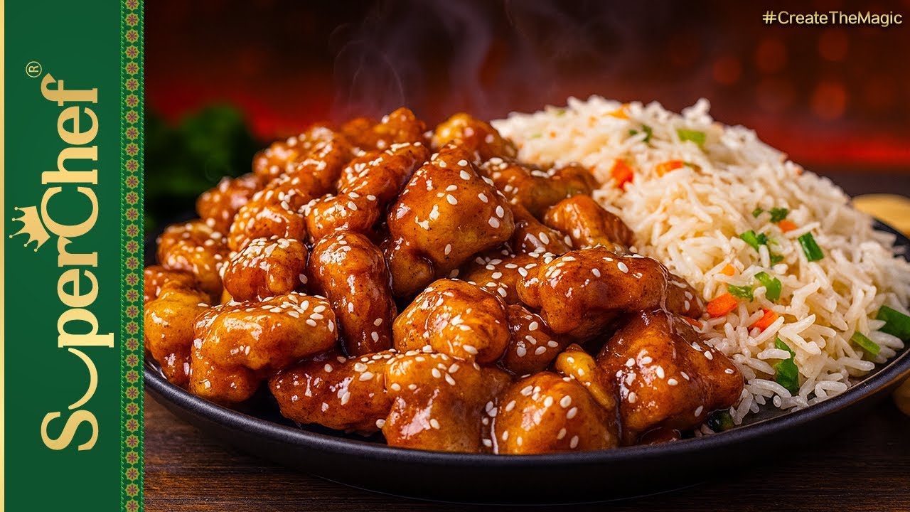 Crispy Honey Chicken with Veg Fried Rice | Easy & Restaurant Style