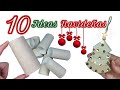 NUEVAS IDEAS Navidad 2023 🎄 10 MANUALIDADES para hacer ADORNOS NAVIDEÑOS 🎅con tubos de cartón ♻️ DIY