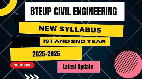 Bteup New SYLLABUS update 2025-26🔥 | Bteup SYLLABUS update💯💯 #Bteup #viral  