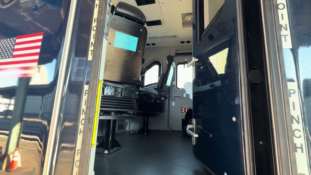 A cab view inside Siemens Charger 371