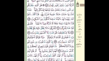 صفحة ١٧٥ من سورة الأعراف ( قل لا أملك لنفسي نفعا ولا ضراً إلا ماشاء الله..) مكررة عشر مرات