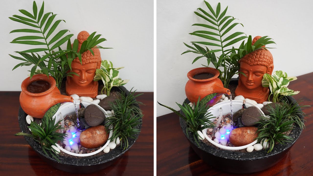 Home Made Buddha Water Fountain | Amazing Tabletop Water Fountain | DIY Terracotta Fountain