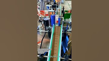 Automatic Label Applicator for Glass Bottles #manufacturing