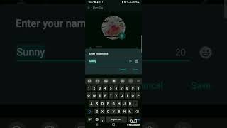 How to change profile name of WhatsApp