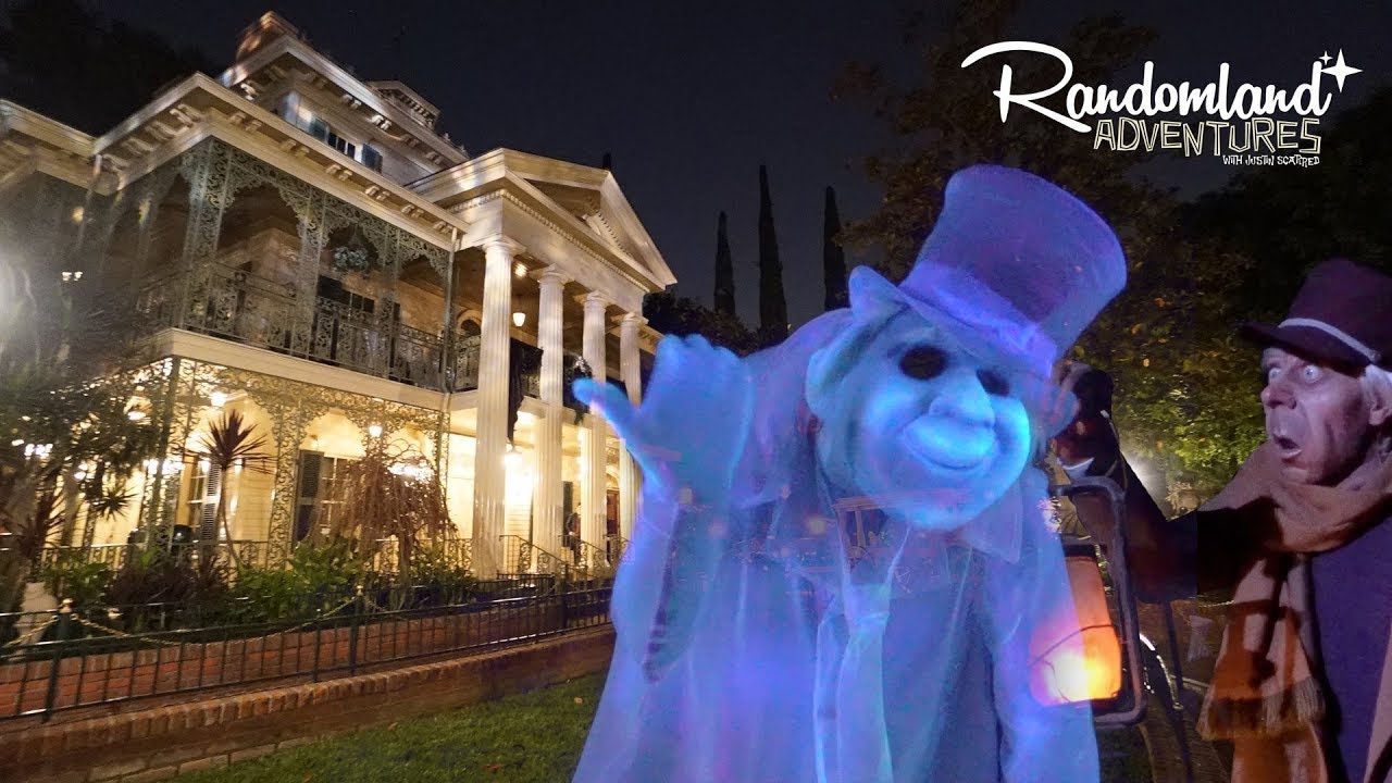 Haunted Mansion Ride Through Narrated And Dark Ride Quickies At Disneyland Youtube 