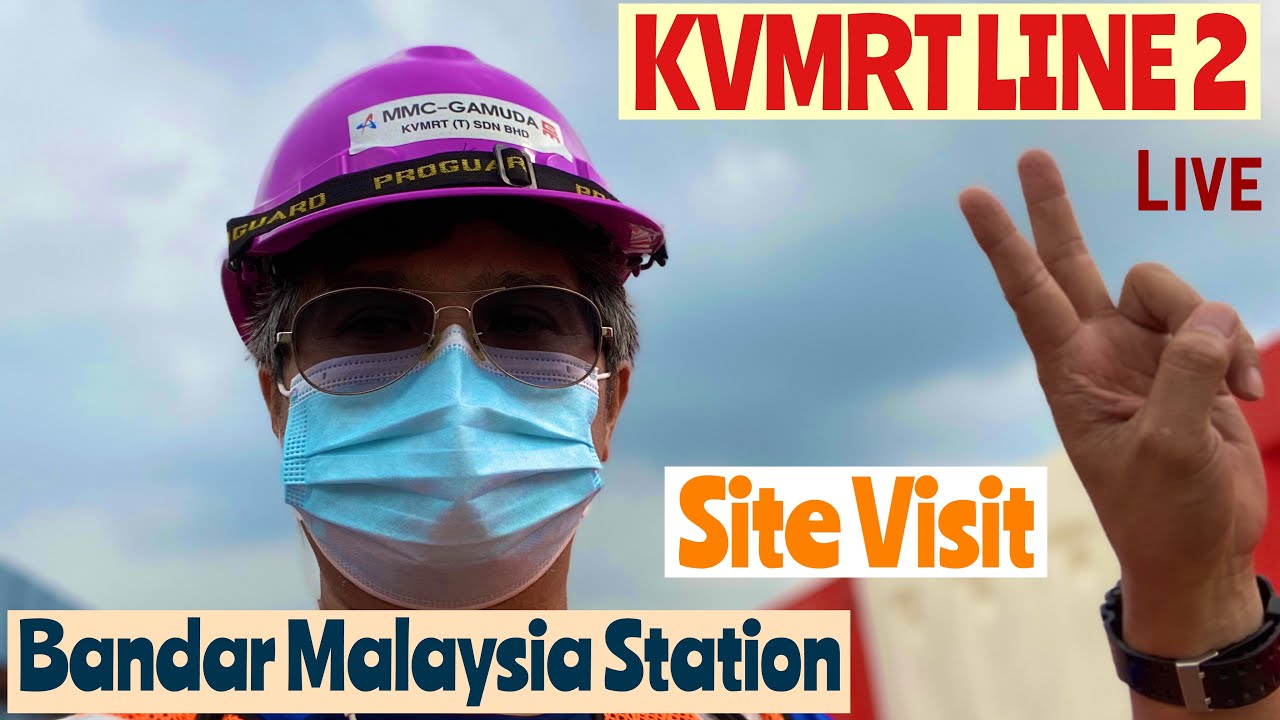 Посещение объекта станции Бандар, Малайзия, линия 2 KVMRT, обновление в реальном времени