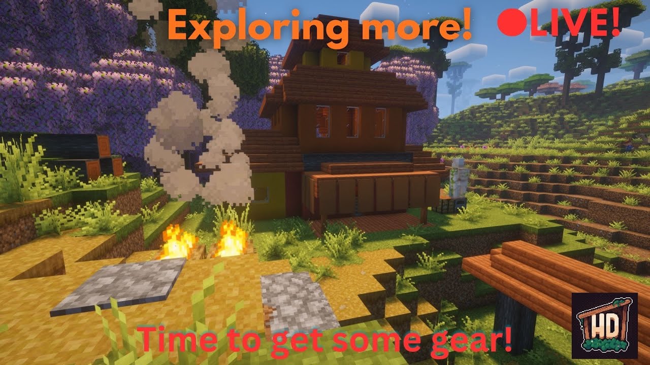 LIVE: Exploring & Mining in Minecraft Homestead Modpack ⛏️🌿 - YouTube