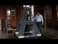 Montage Tour Eiffel au Château Ancy le Franc Exposition 100% LEGO® 2018