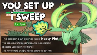 Mirror Herb Unburden Sceptile SWEEPS OU LADDER!! Pokemon Scarlet and Violet