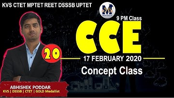 CCE - Continuous and Comprehensive Evaluation | Class 20 KVS CTET DSSSB REET UPTET MPTET