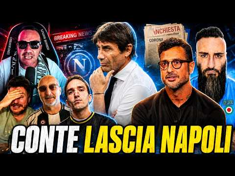 Video ANTONIO CONTE LASCIA NAPOLI! COLPA DI CERCHIONE E CORONA E DEL LORO SERVIZIO! MERET DENUNCIA!