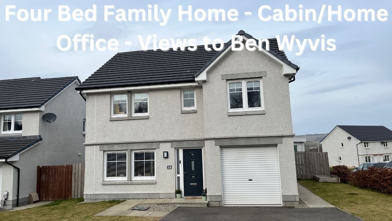Безупречный семейный дом в Конон-Бридж - вид на гору Бен-Уивис - 360 000 фунтов стерлингов