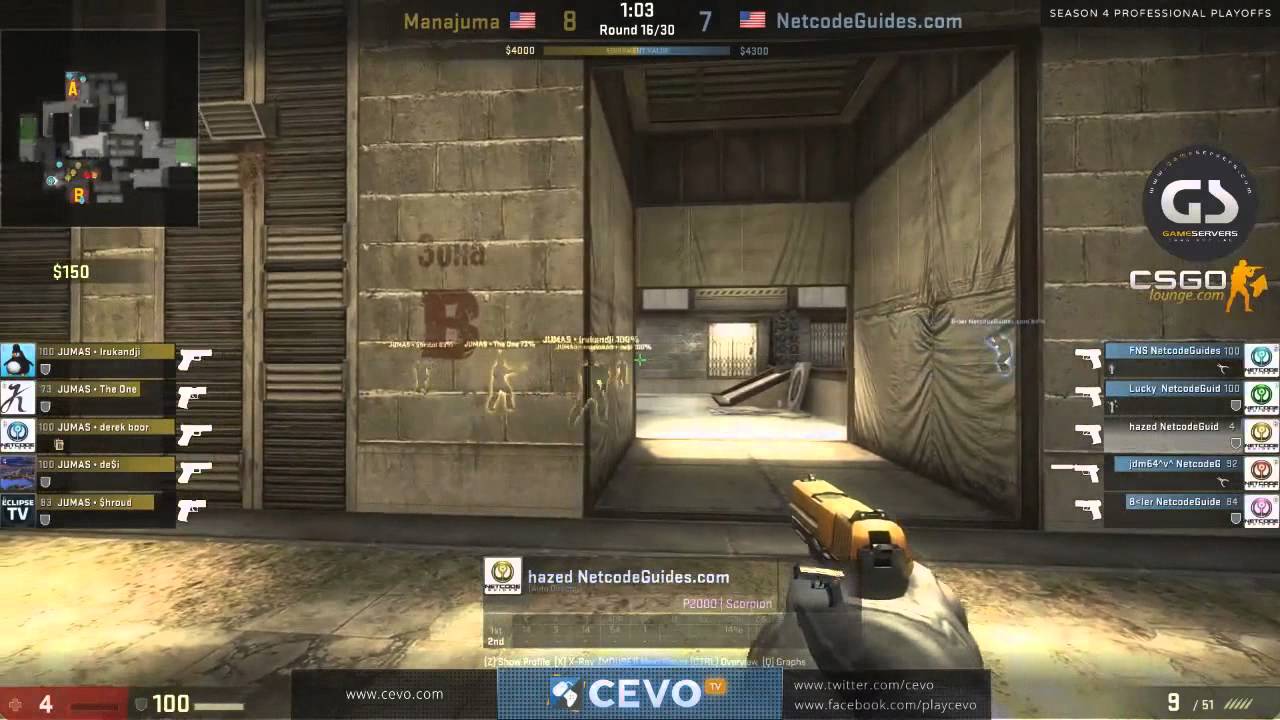 Manajuma vs NetcodeGuides.com [de_cache] - CS:GO Cevo 2014