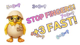 (Stop Fingers) +3 Addition | Make 10 First | Number Bonds to 10 | Kids Math | Eggy Pal