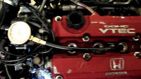 JapanMotorImport.com - JDM B18C Type R Compression test video