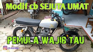 modif cb gak perlu modal banyak. yang penting tau rahasianya
