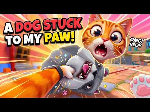 A DOG STUCK TO MY PAW! 🐶🐈 I Am Cat VR Street