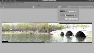 Stitch video into a panorama