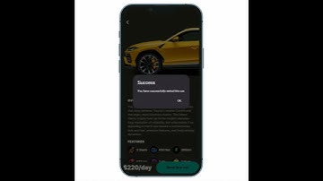 Car Rental App Design with Cool Animation using Flutter #shorts