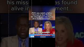 Live TV Moment When a Father Learns His Missing Son Was in His Basement #podcast #truecrime