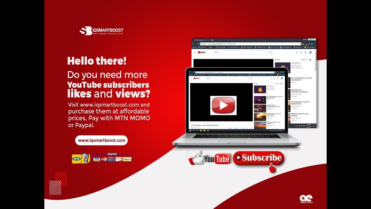How to buy youtube subscribers from iqsmartboost