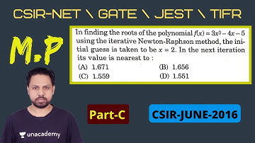 2016 June CSIR-NET | Part-C |newton raphson method | Q.NO 49 | POTENTIAL G