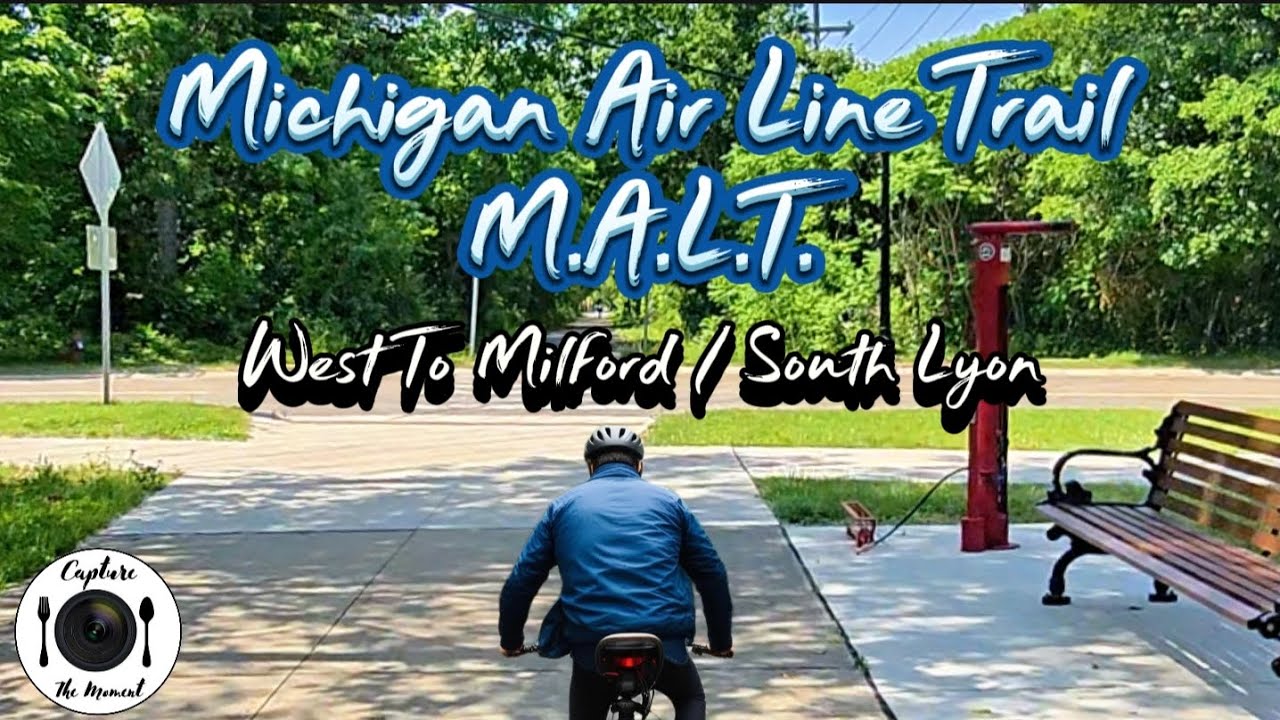 Virtual Ebike Ride Along - M.A.L.T. West To Milford / South Lyon Michigan