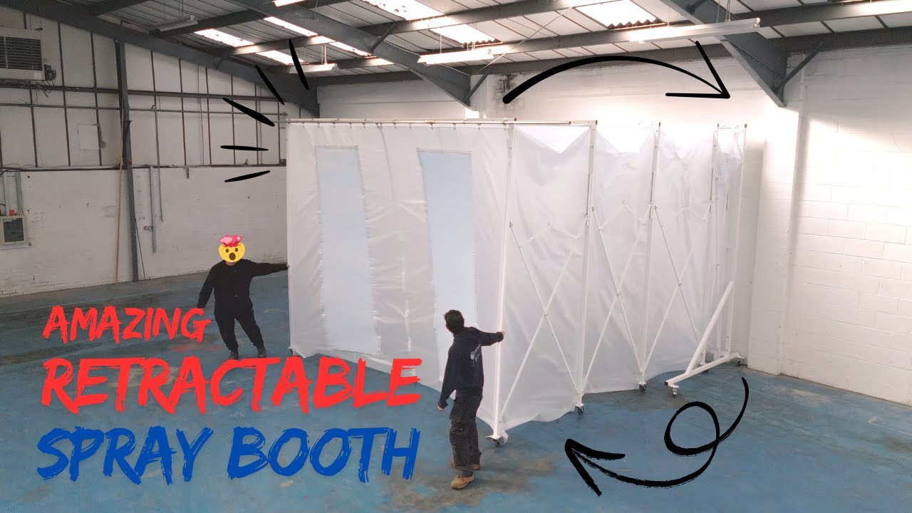 Amazing Extending Retractable Spray Booth | Pull Out Spray Painting Booth System | DIY SPRAY BOOTH