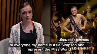 Miss World Philippines 2026 | Asia Rose Simpson Proves Her Hard Work & Dedication 🇵🇭