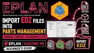 Import Phoenix Contact EDZ Files into Parts Management | Macros - EPLAN Electric P8 Beginner’s Guide