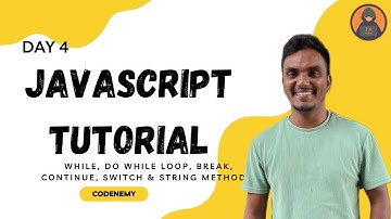 JavaScript Tutorial #4 While, do While, Switch Case