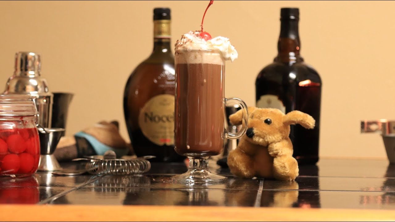 Holiday Cocktails - Walnut Cherry Hot Chocolate